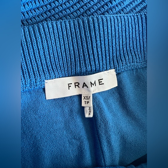 NWOT FRAME Crochet Shorts in Provence Blue - Picture 8 of 8